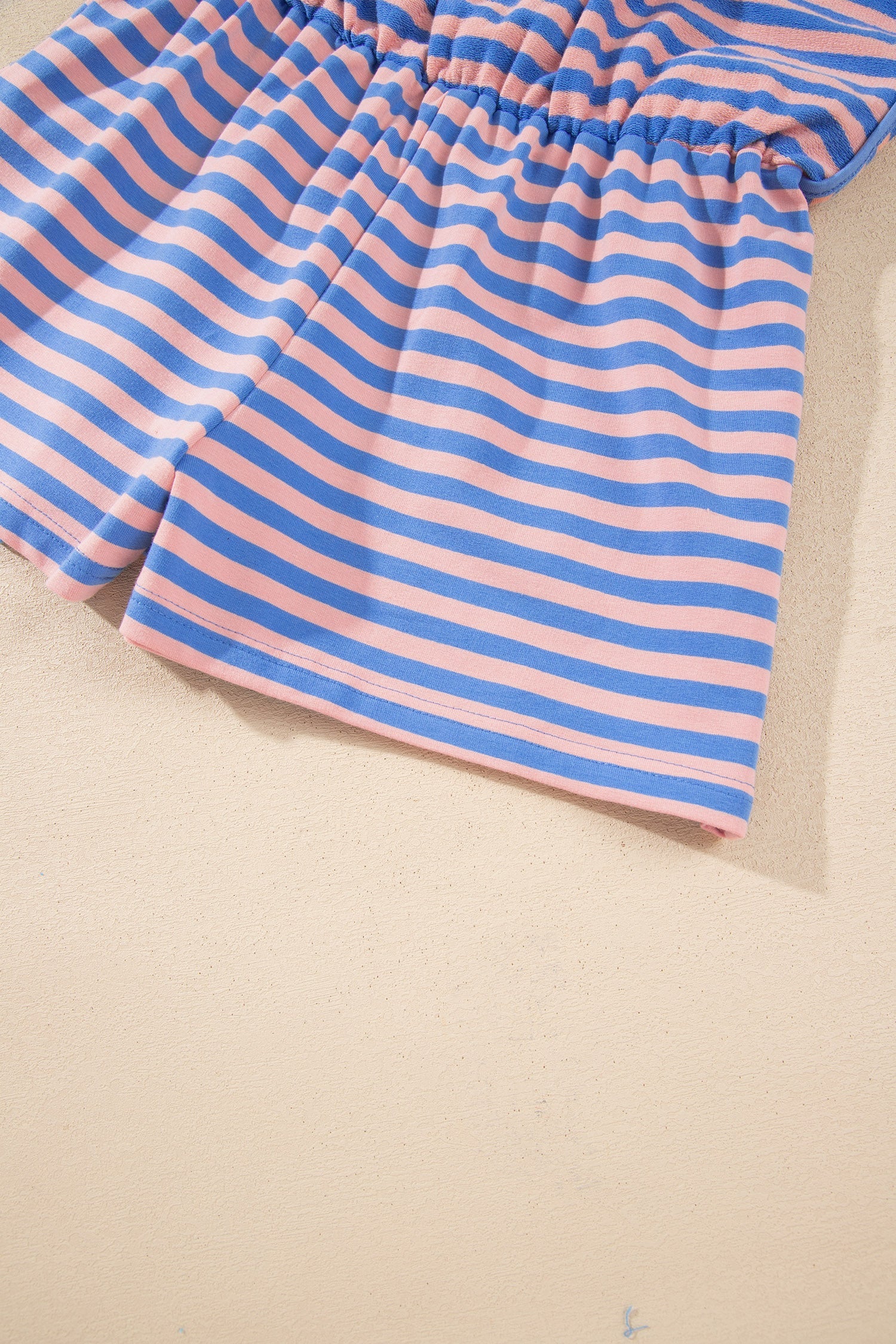 Stripe Long Sleeve Pullover & Drawstring Skort Set