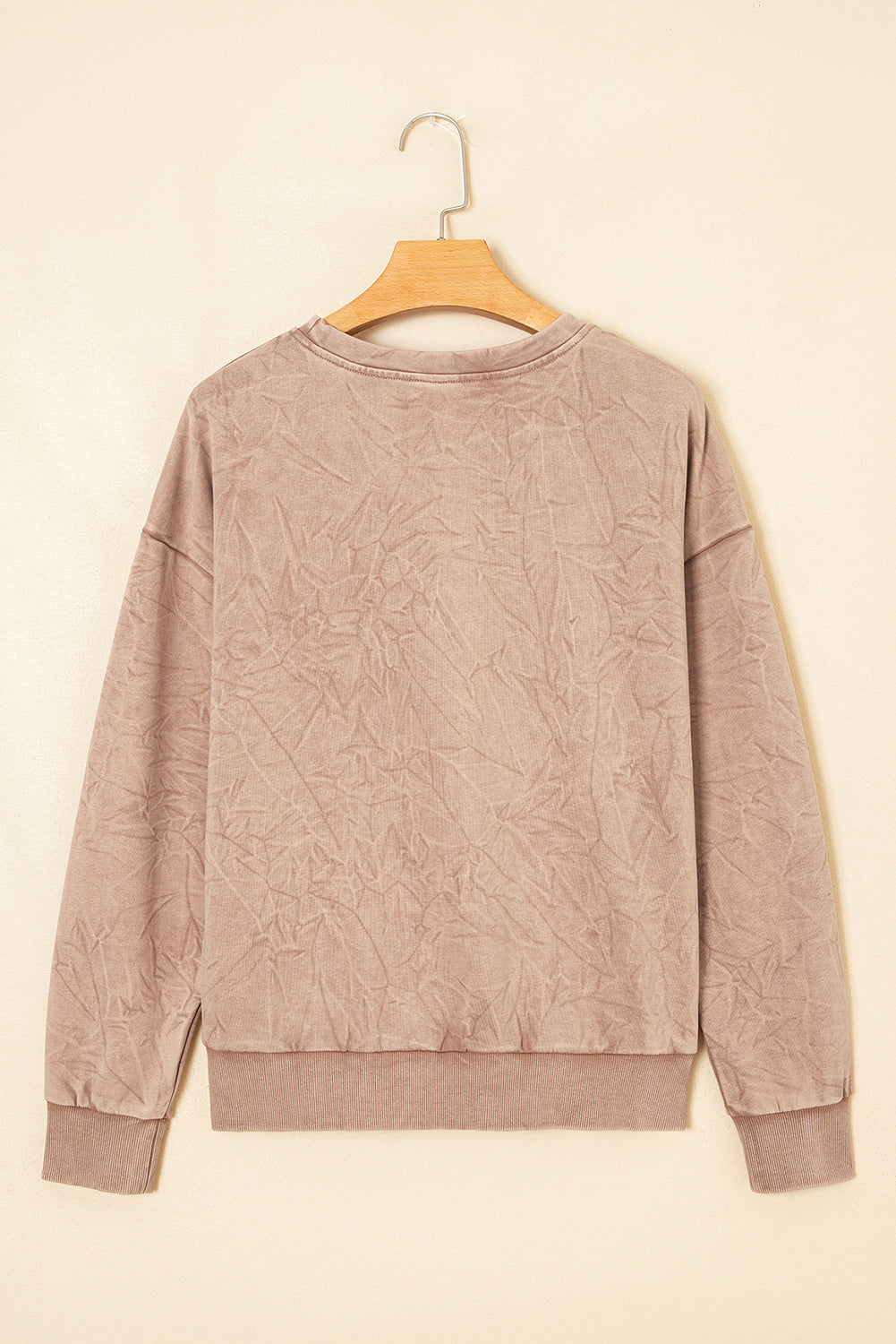 SAVED BY GRACE Embroidered Mineral Wash Sweatshirt