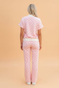 Polka Dot Mock Neck Top & Pants Set