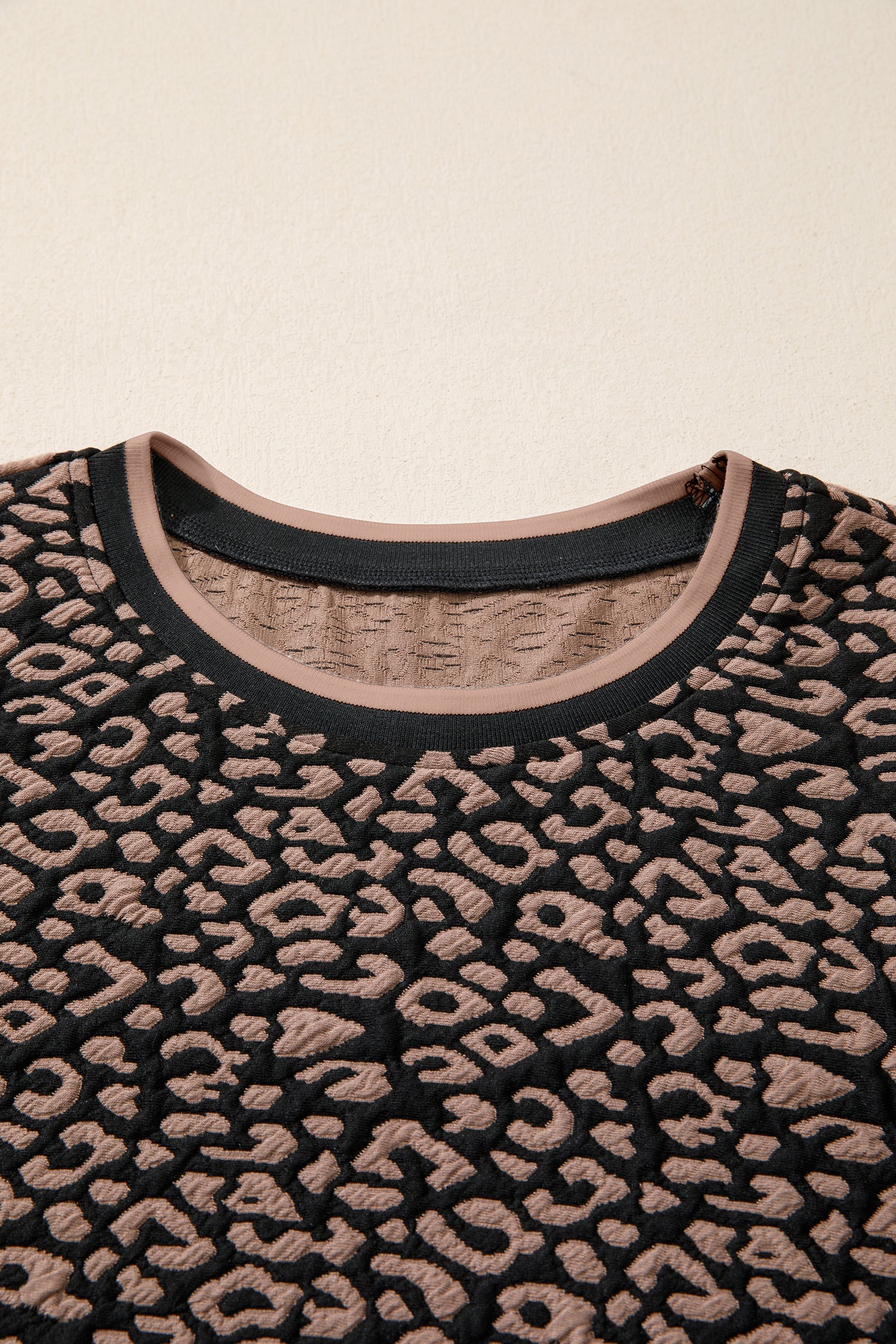 Leopard Bubble Sleeve Mini Dress