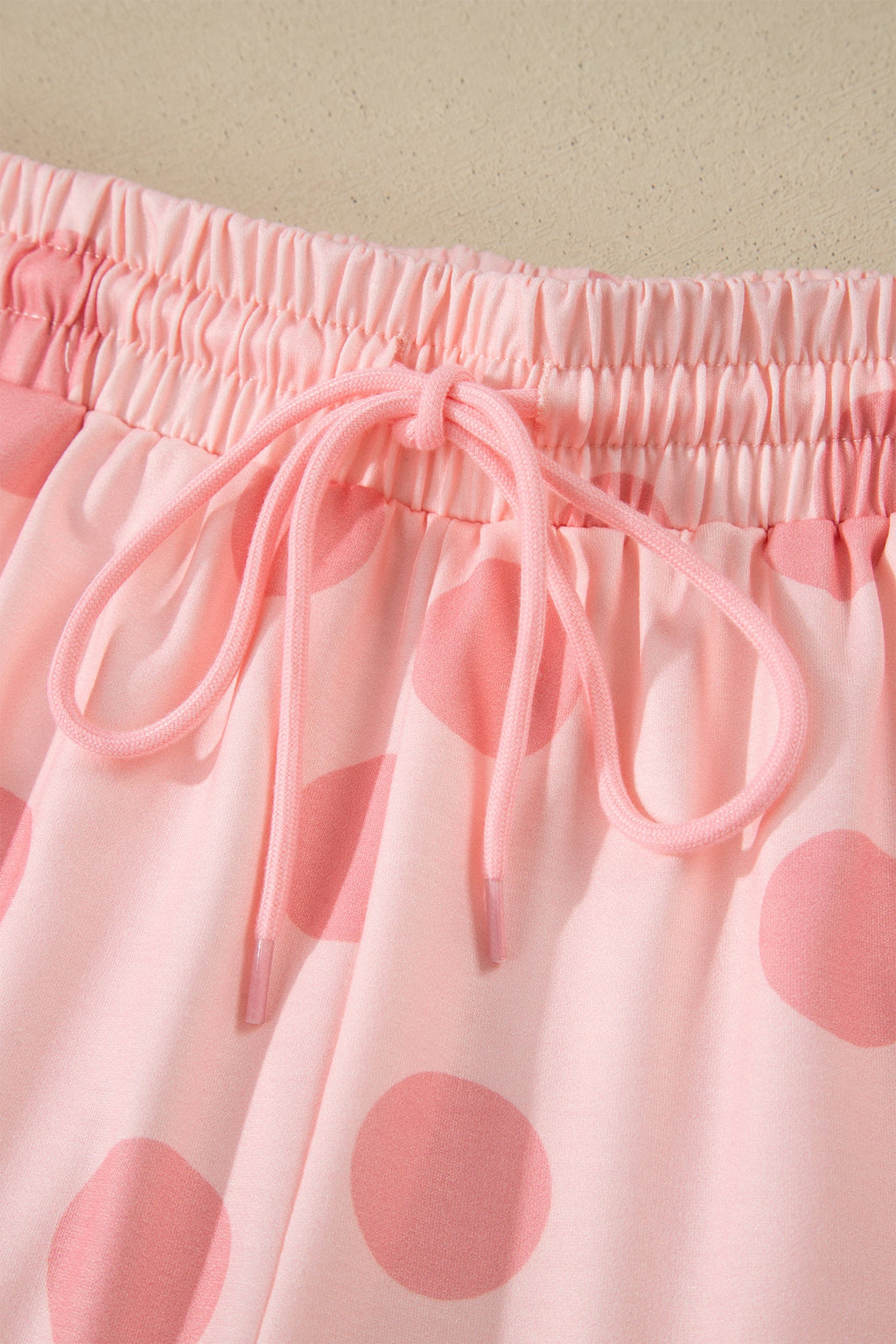Polka Dot Tee & Drawstring Short Set