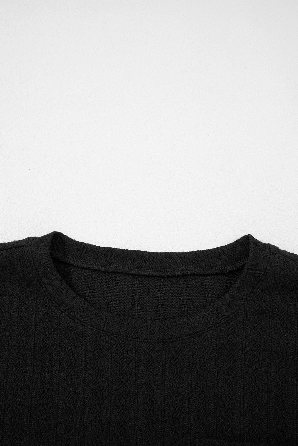 Textured Chest Pocket Top and Pants Set